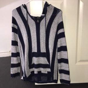 Stripes blue and white sweater